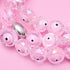 Bracelet mauvais œil en cristal | Argent sterling 925 | Rose